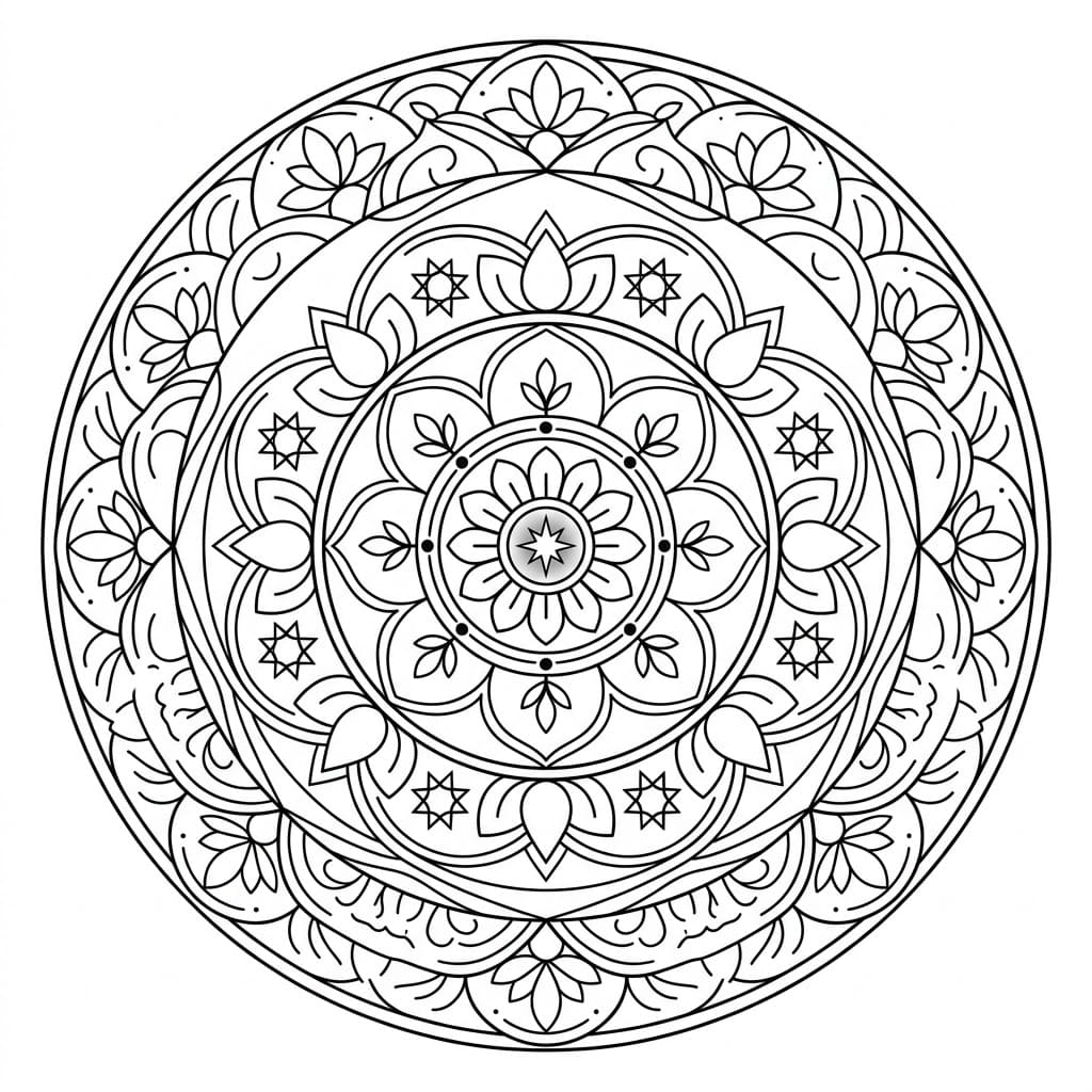 Mystic Circle Navagraha Mandala Art Mandalas