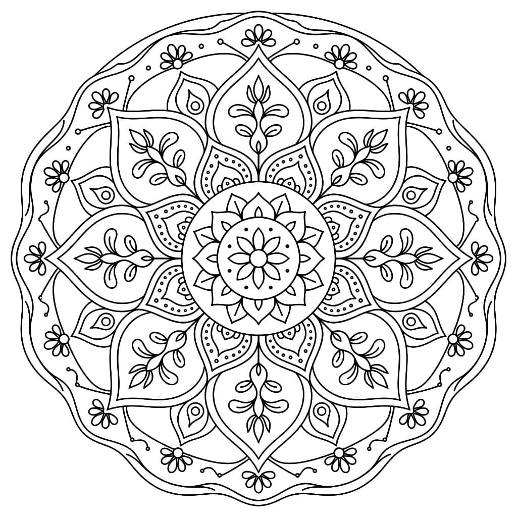 Mystic Jnanadakini Mandala Template Mandalas