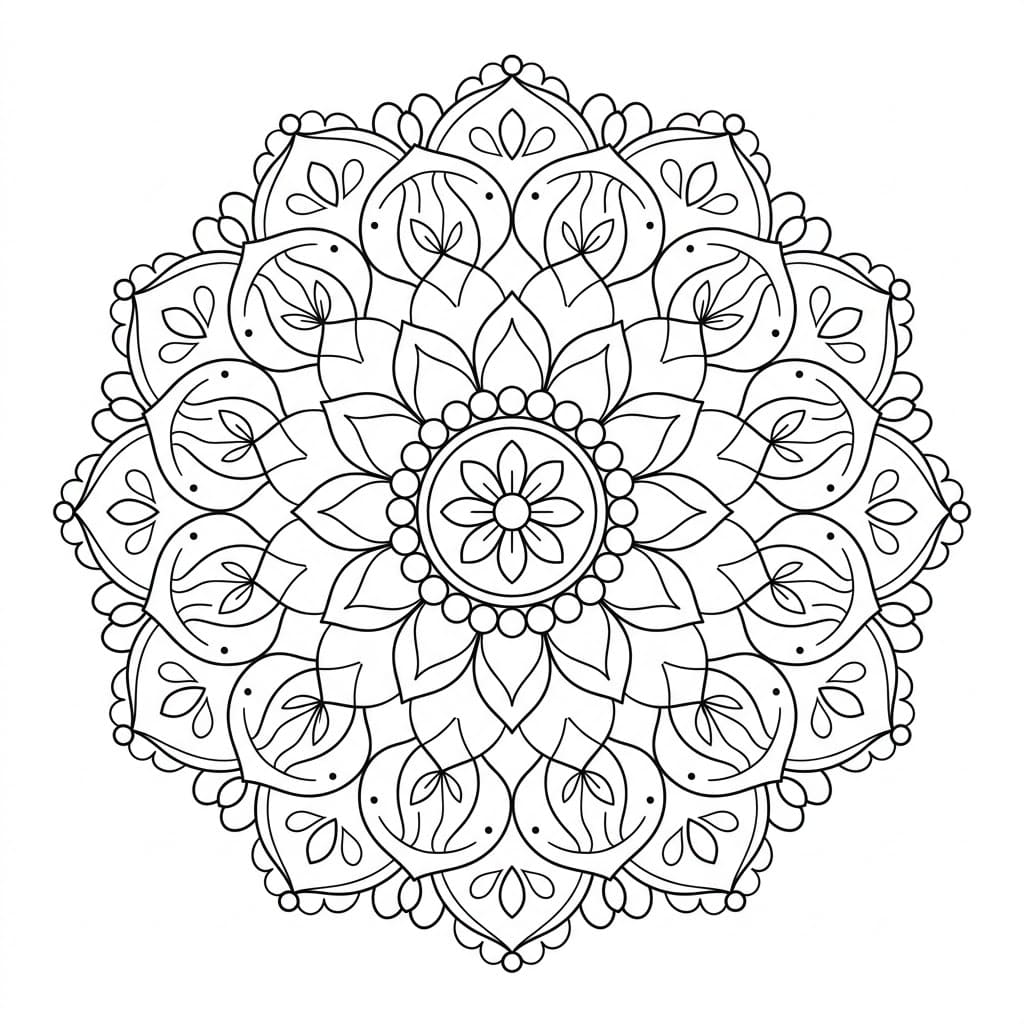 Mystic Teaching Mandala Template Mandalas