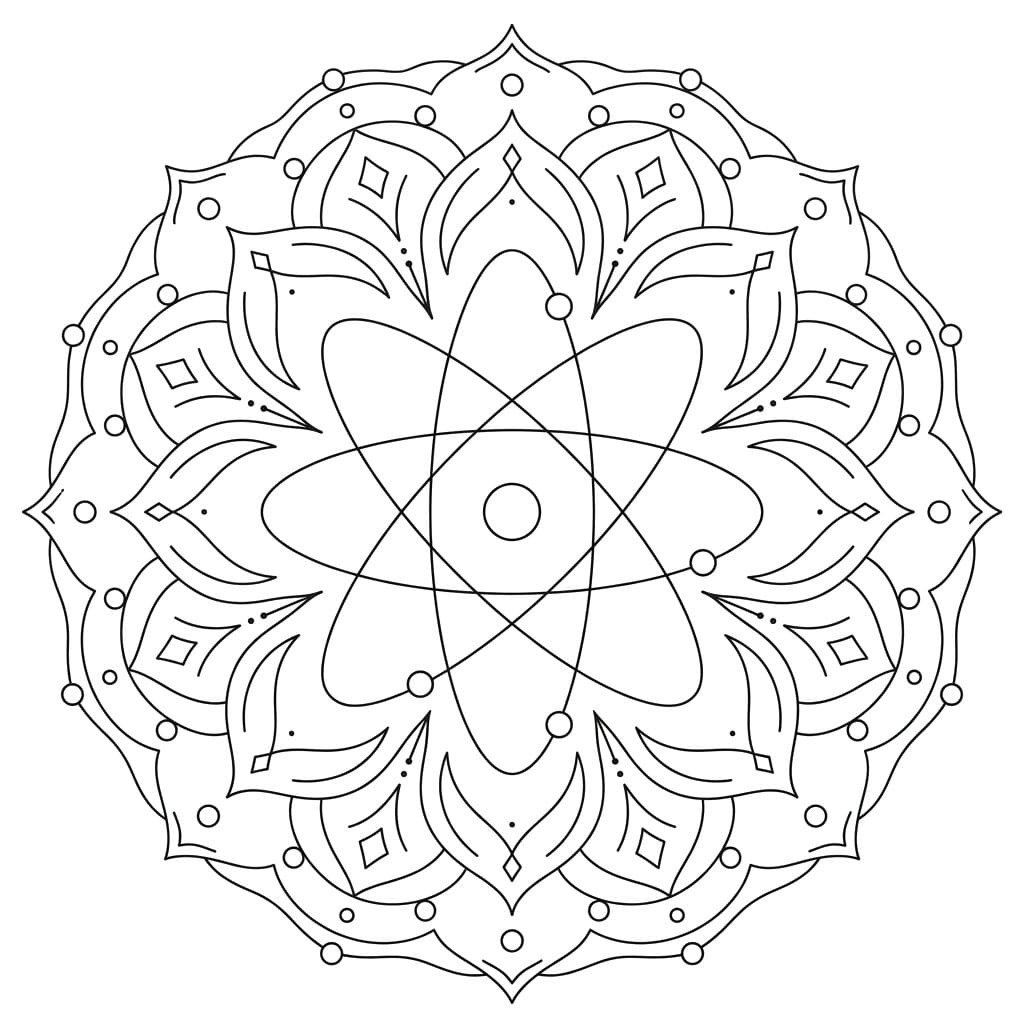 Orbit Element Mandala Science Design Mandalas
