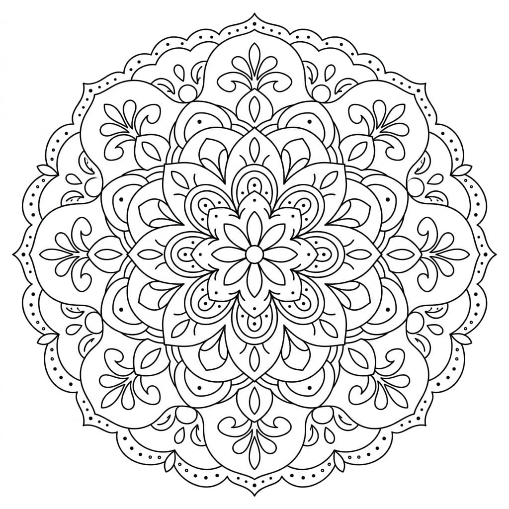 Ornate Dreamtime Mandala Template Mandalas