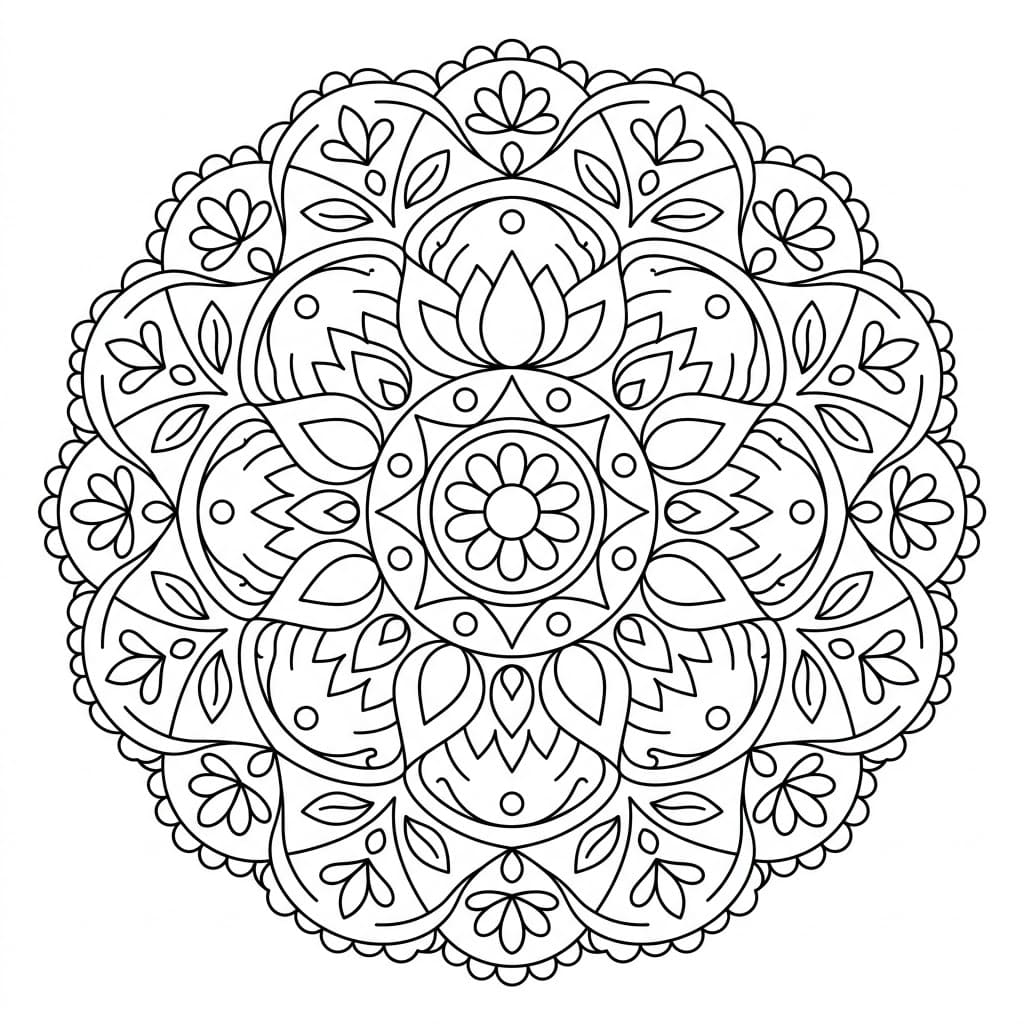 Peace Teaching Mandala Template Mandalas