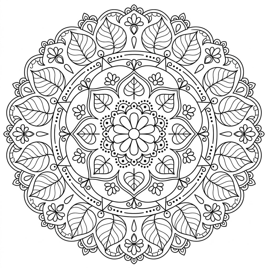 Peaceful Ring Bodhi Mandala Design Mandalas