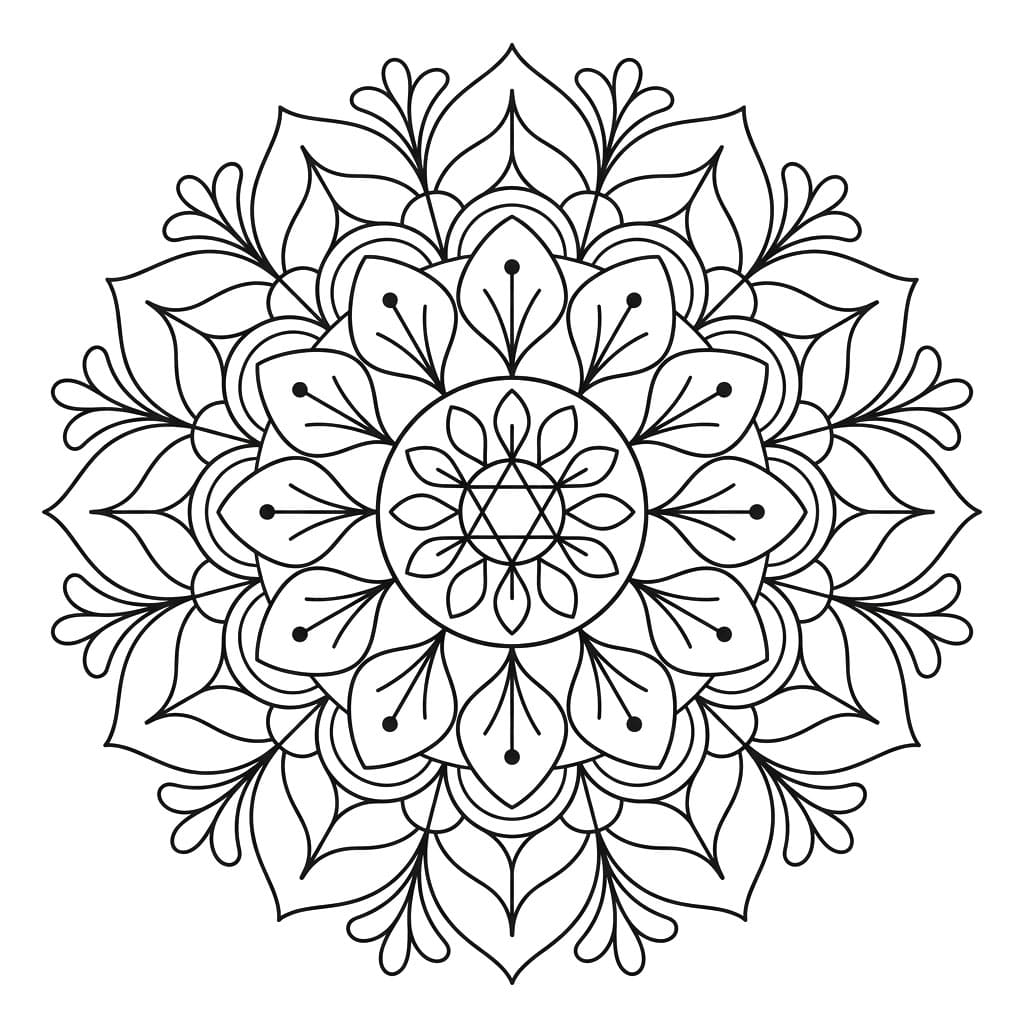 Petal Element Mandala Science Design Mandalas