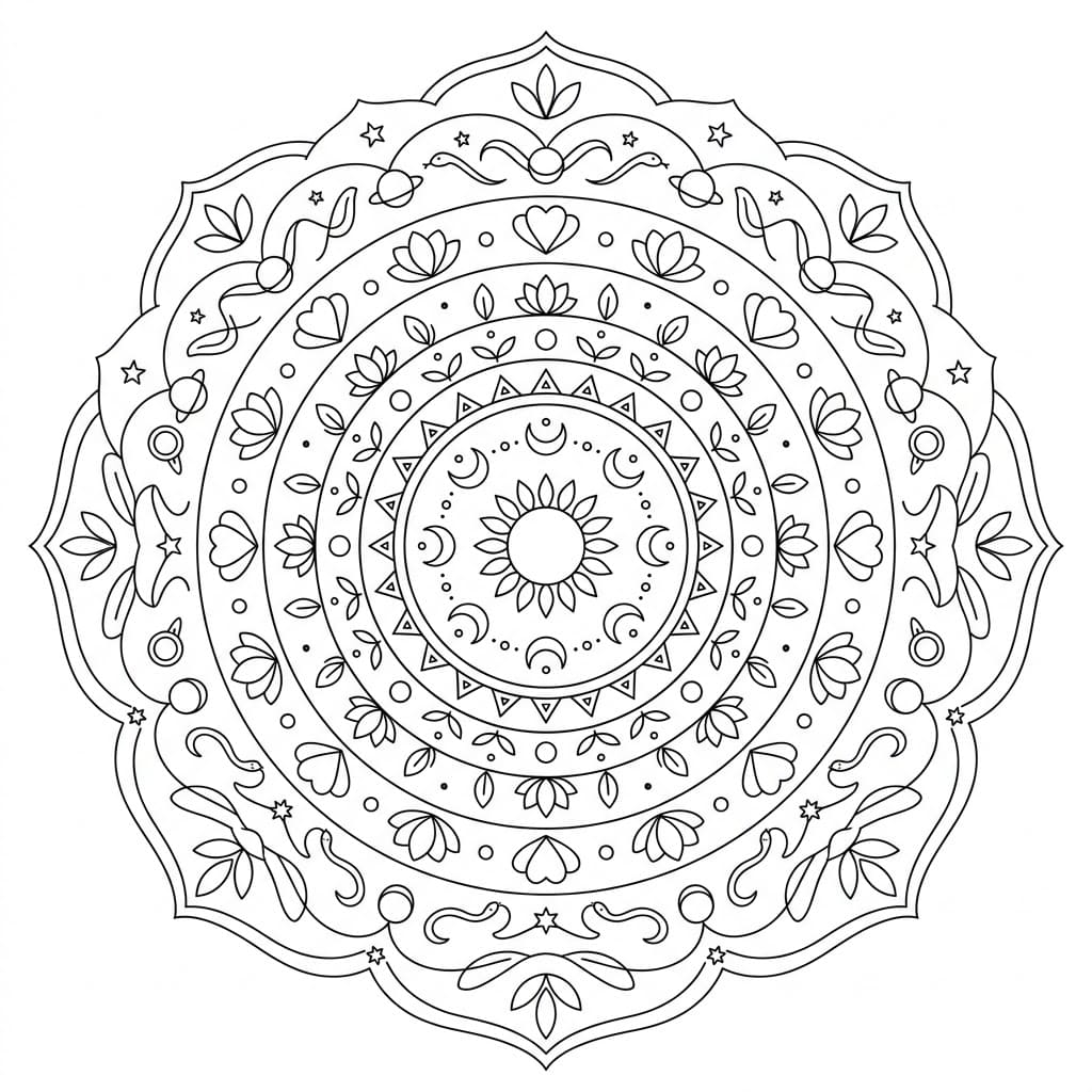 Planetary Dance Navagraha Mandala Art Mandalas