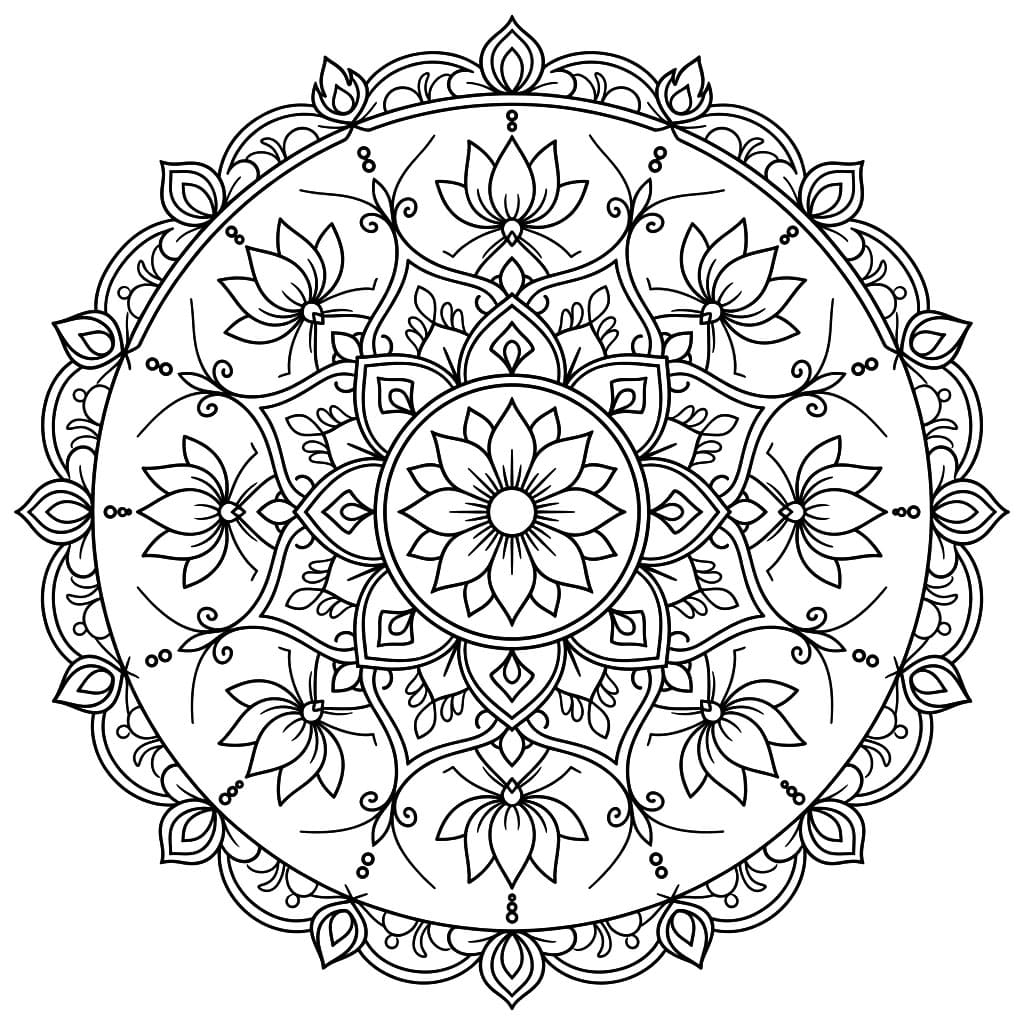 Pure Jnanadakini Mandala Template Mandalas
