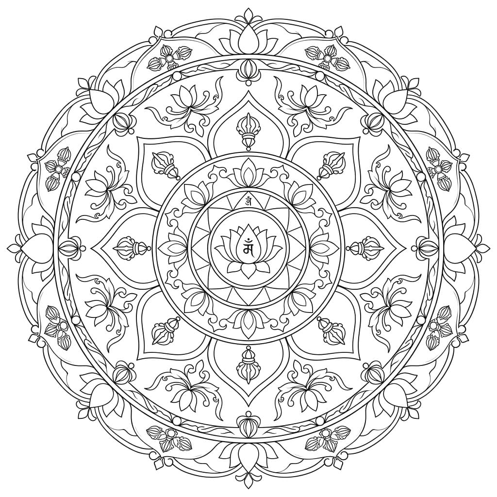Pure Vajrabhairava Mandala Design Mandalas