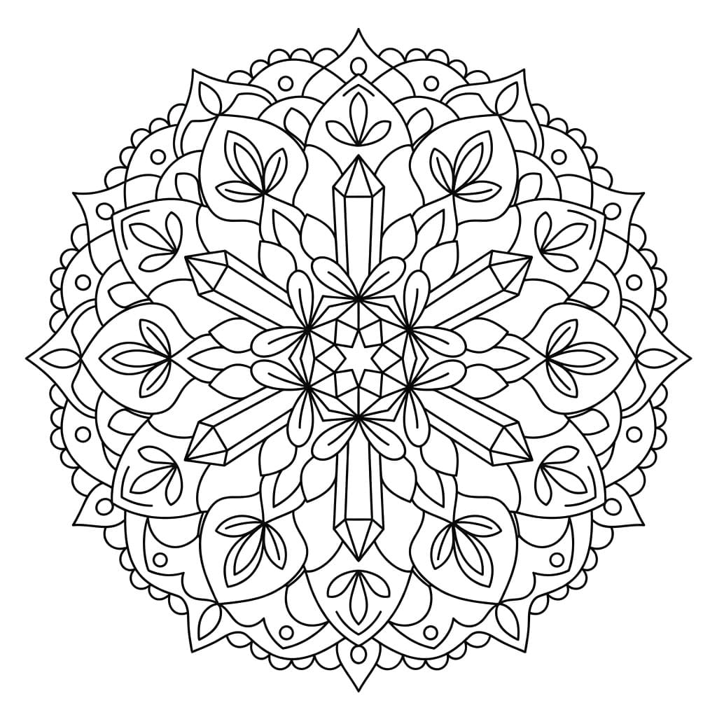 Quartz Element Mandala Science Design Mandalas