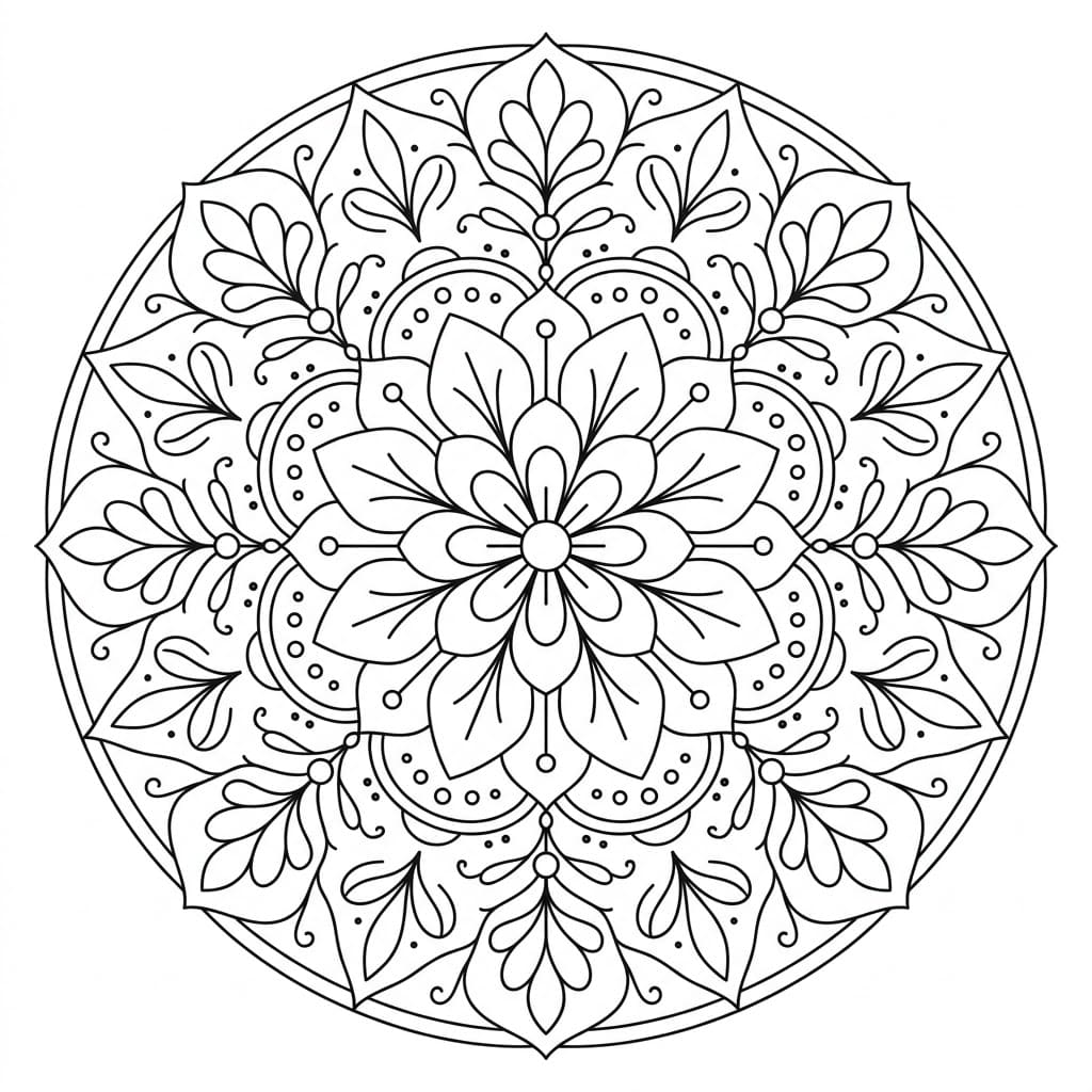 Radiant Teaching Mandala Template Mandalas