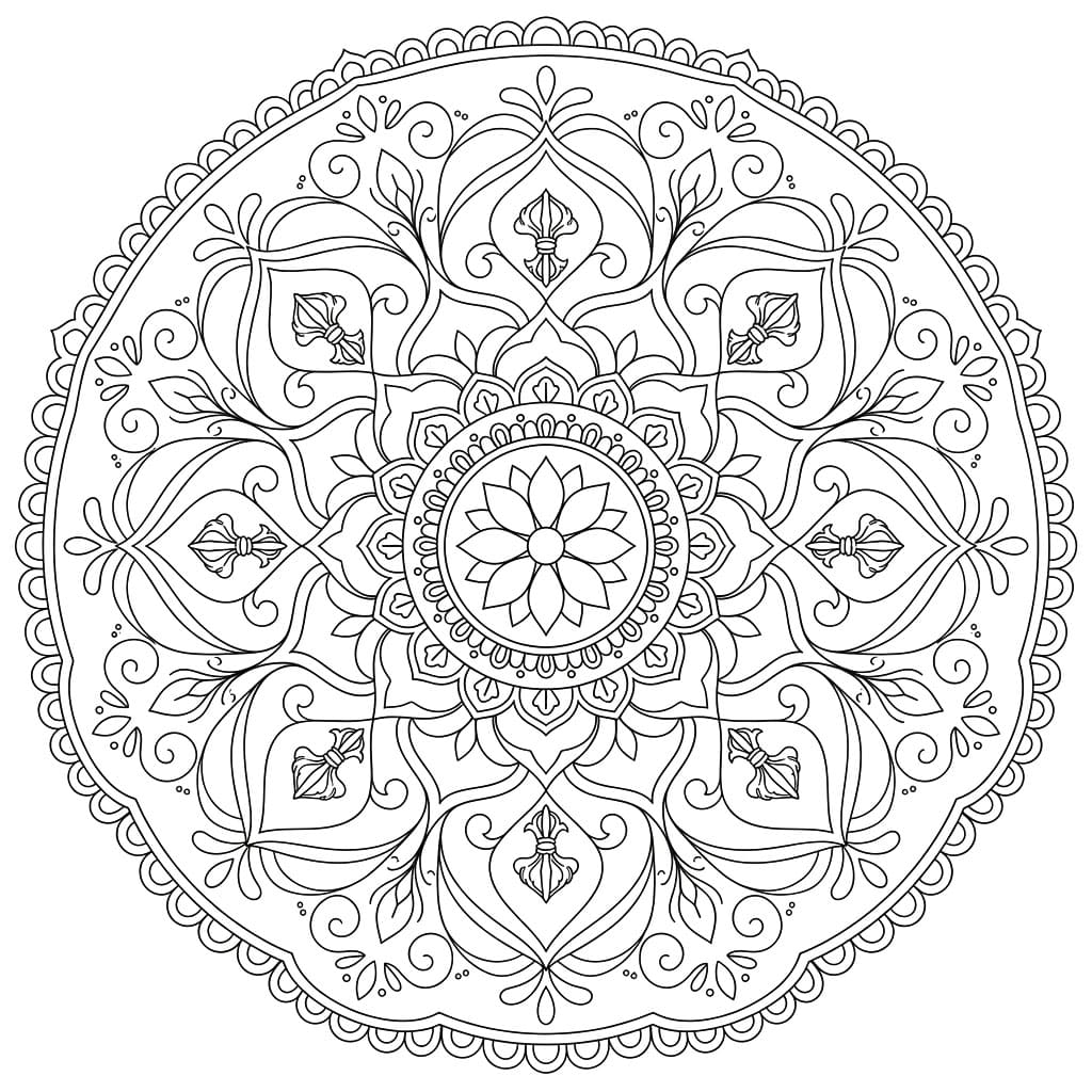 Sacred Chakrasamvara Mandala Pattern Mandalas