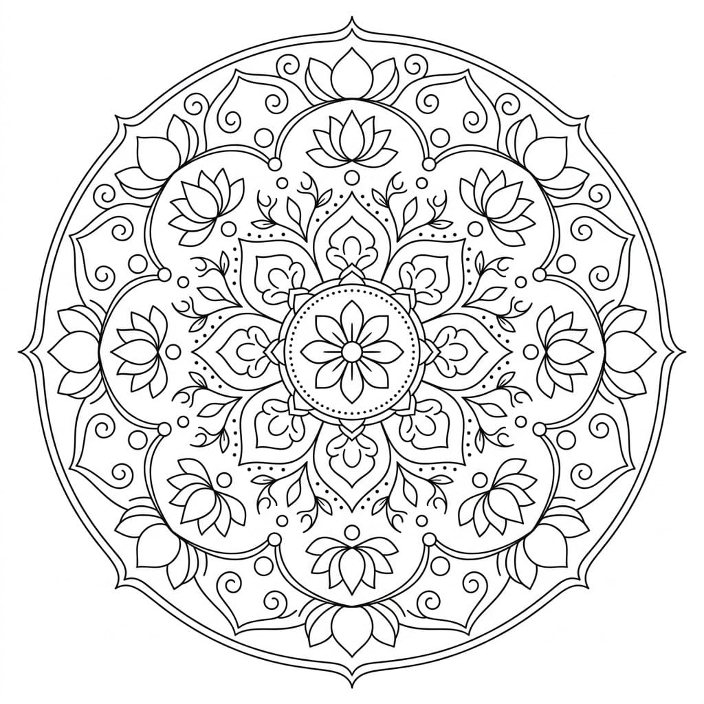 Sacred Dreamtime Mandala Template Mandalas