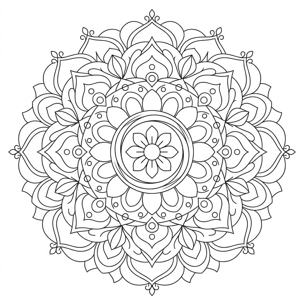 Sacred Ensō Mandala Pattern Mandalas