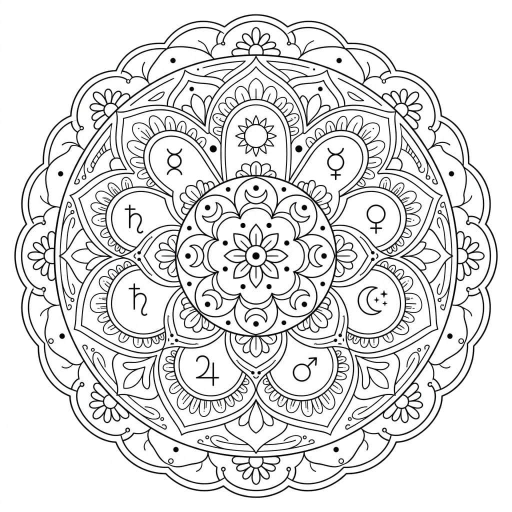 Sacred Harmony Navagraha Mandala Art Mandalas