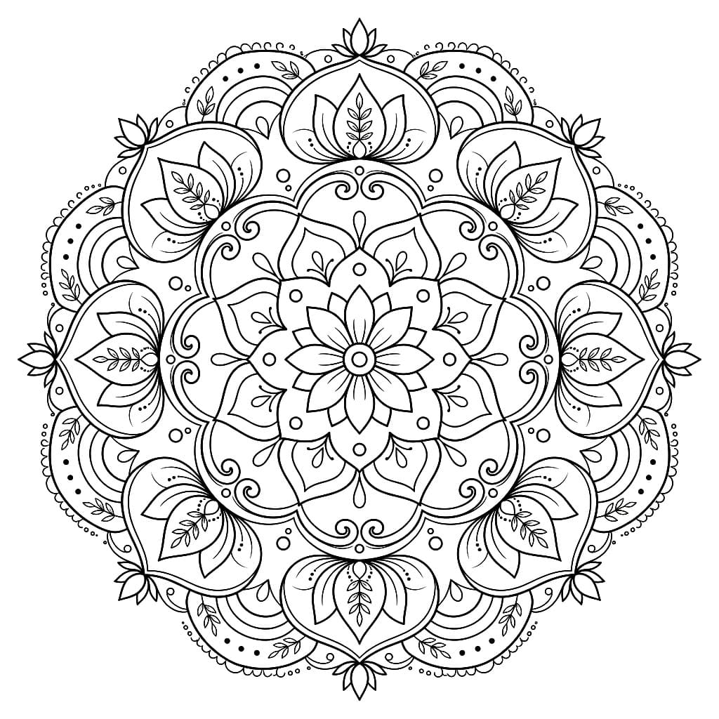 Sacred Jnanadakini Mandala Template Mandalas