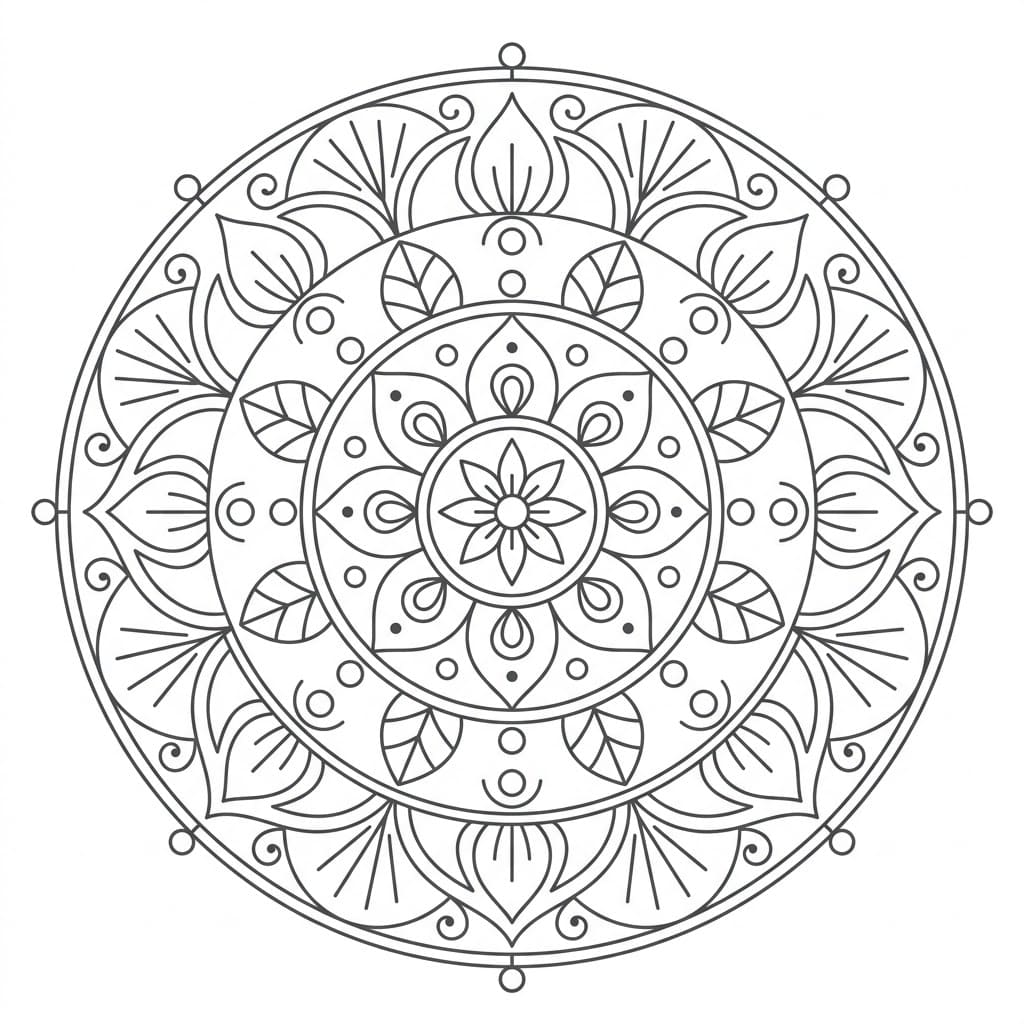 Sacred Teaching Mandala Template Mandalas