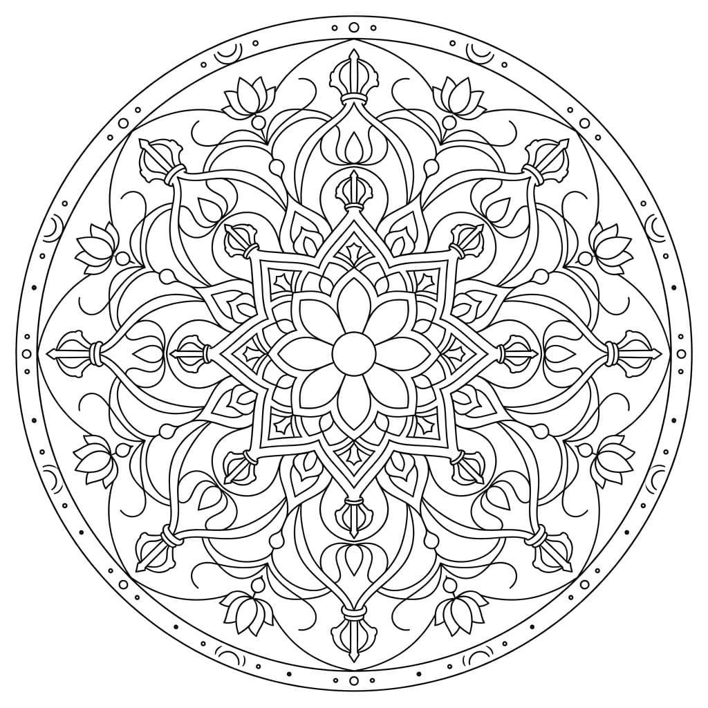 Sacred Vajrabhairava Mandala Design Mandalas