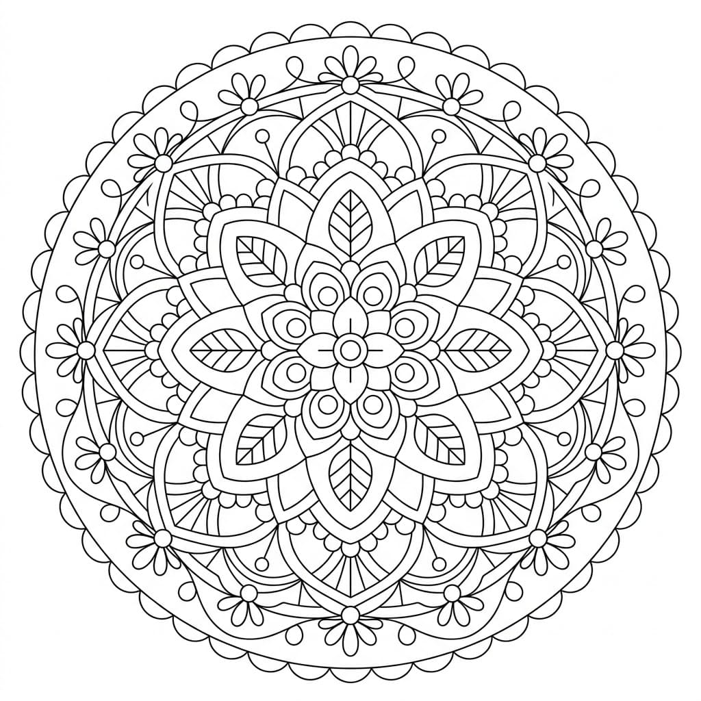 Serene Geometry Mandala Exercise Mandalas