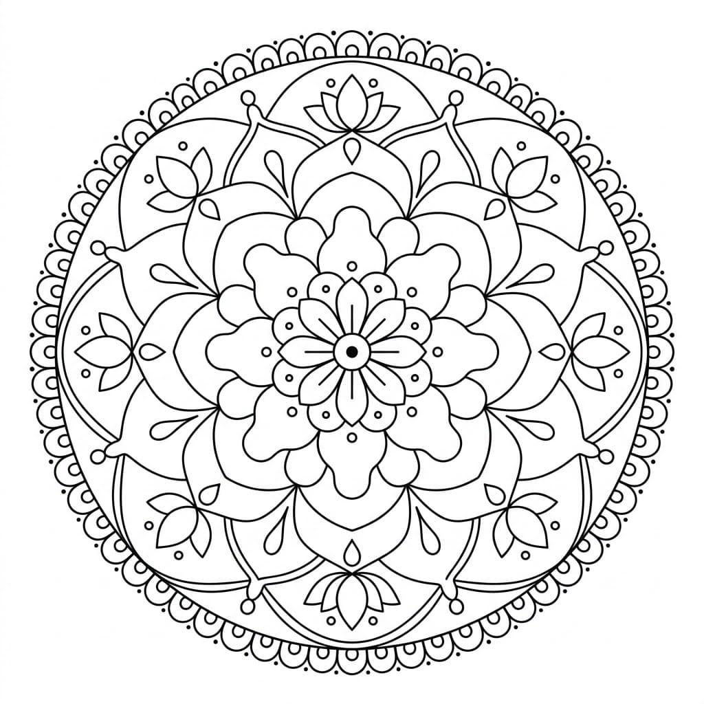 Serene Moji Mandala Art Mandalas