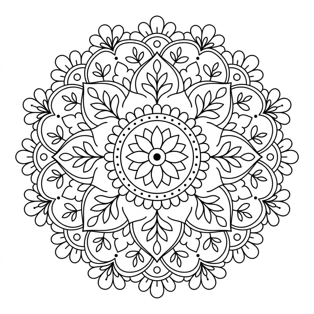 Serene Pattern Mandala Activitie Mandalas