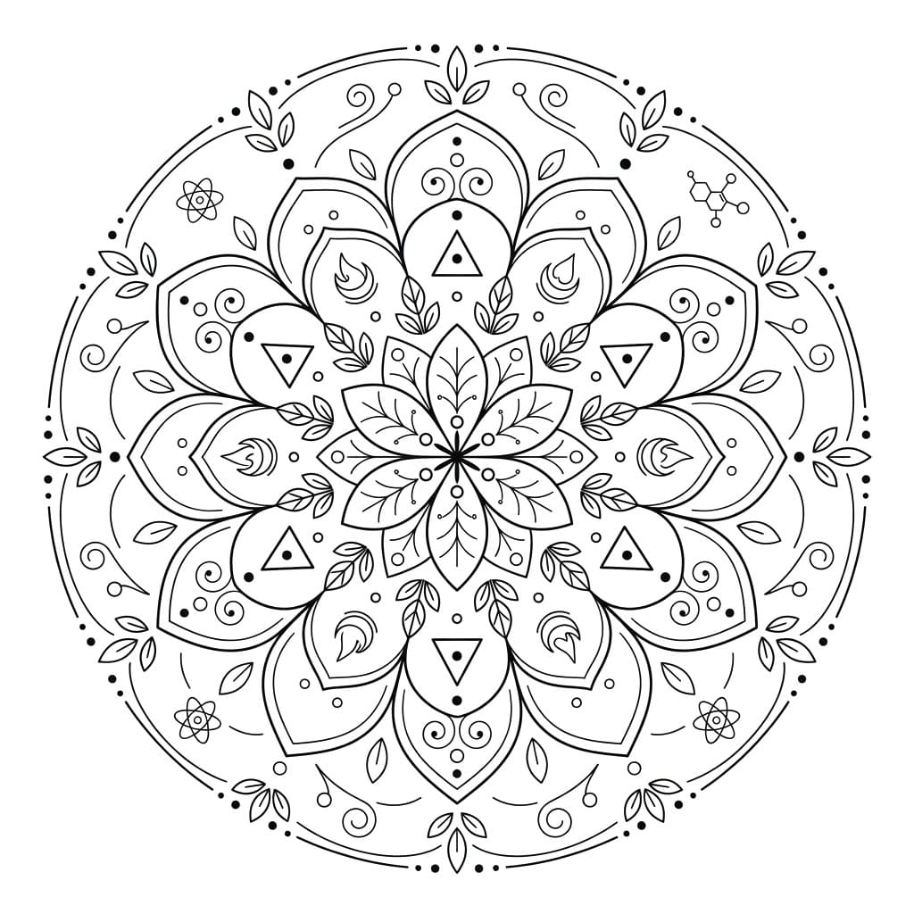 Shadow Element Mandala Science Design Mandalas
