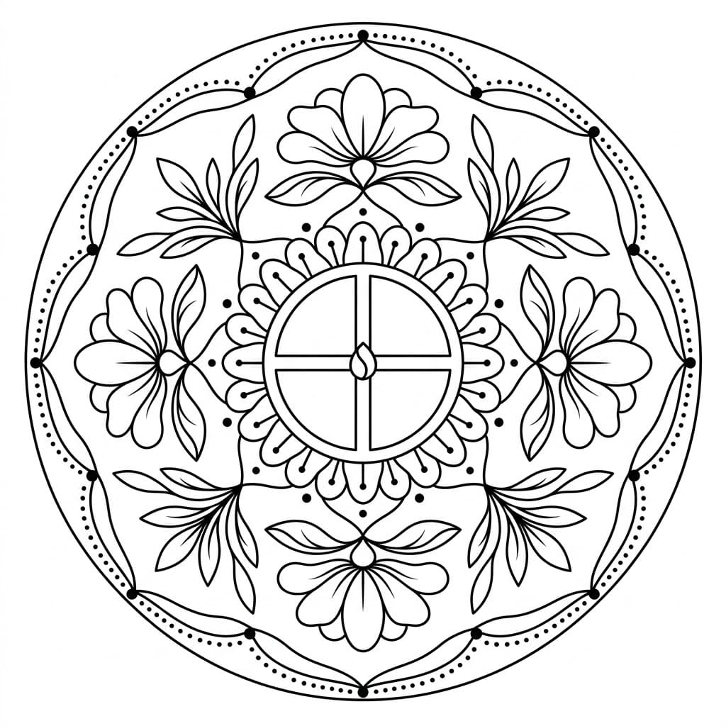 Spirit Medicine Wheel Mandala Design Mandalas