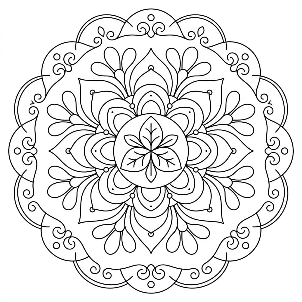 Spirit Trika Mandala Template Mandalas