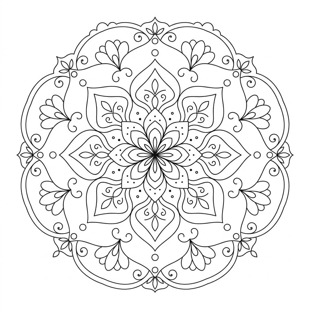 Still Echo Healing Mandala Worksheet Mandalas