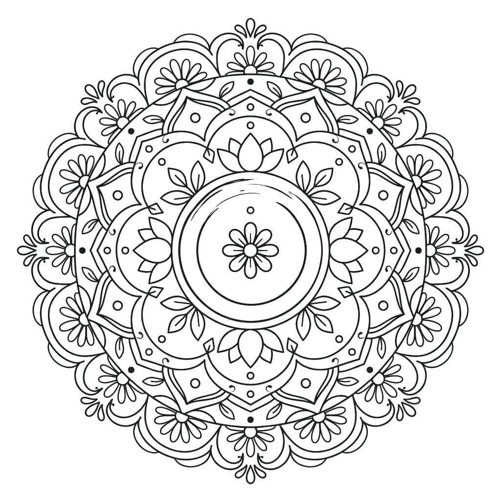 Subtle Ensō Mandala Pattern Mandalas