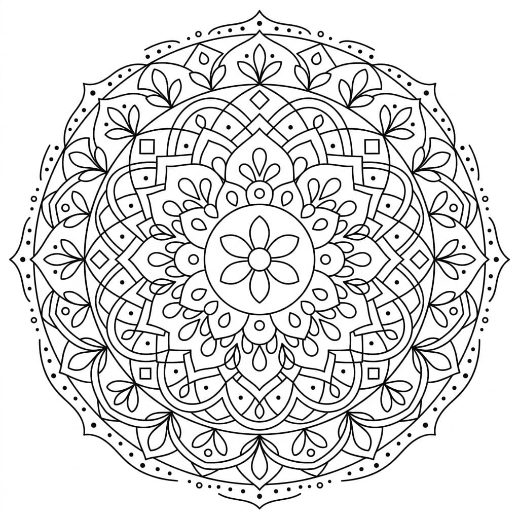 Tranquil Geometry Mandala Exercise Mandalas