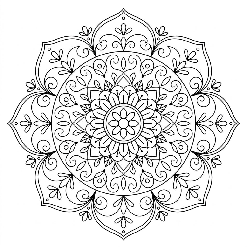 Tranquil Moji Mandala Art Mandalas
