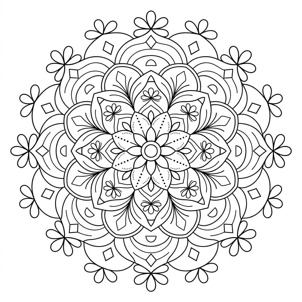 Velvet Geometry Mandala Exercise Mandalas