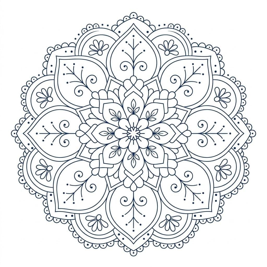 Velvet Trika Mandala Template Mandalas
