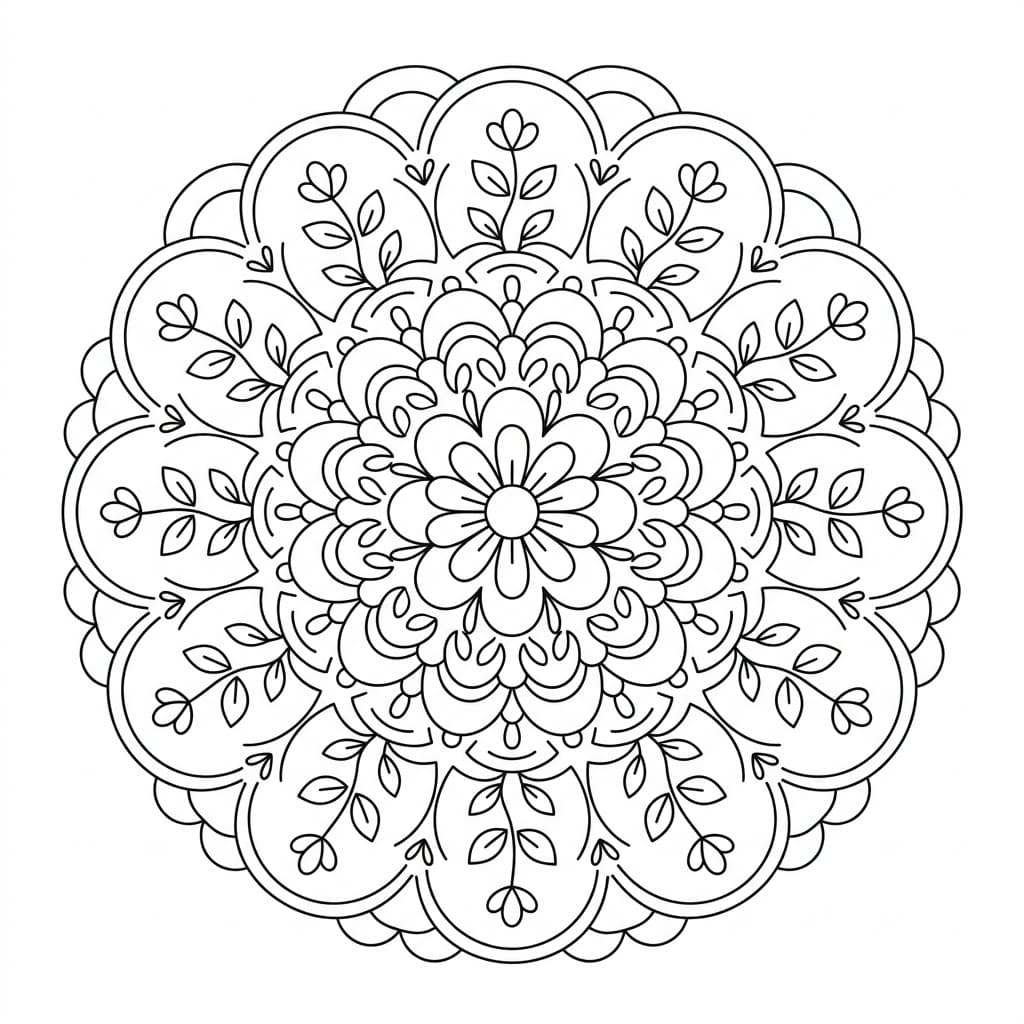 Warm Aura Healing Mandala Worksheet Mandalas