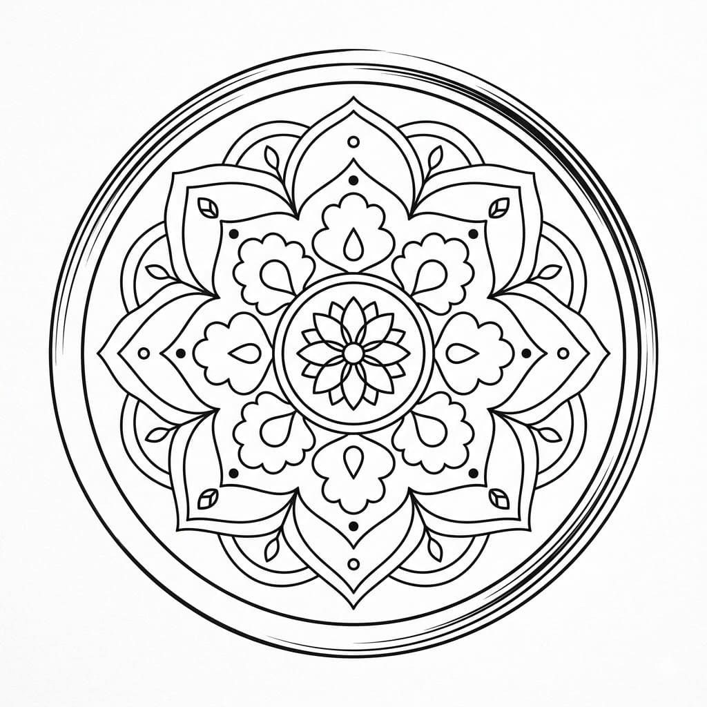 Zen Ensō Mandala Pattern Mandalas