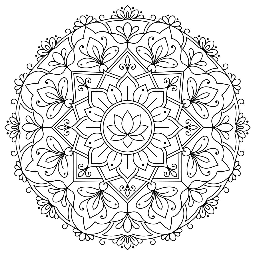 Zen Jnanadakini Mandala Template Mandalas