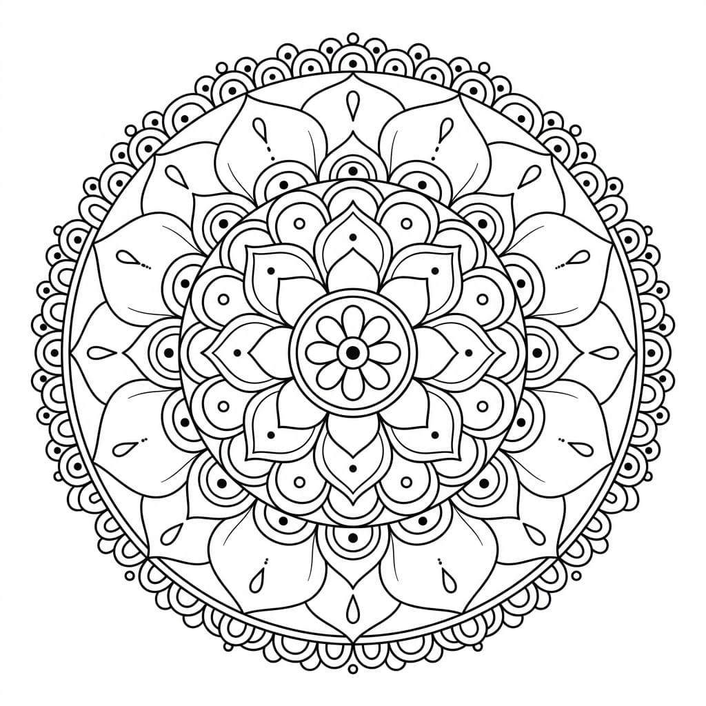 Zen Teaching Mandala Template Mandalas
