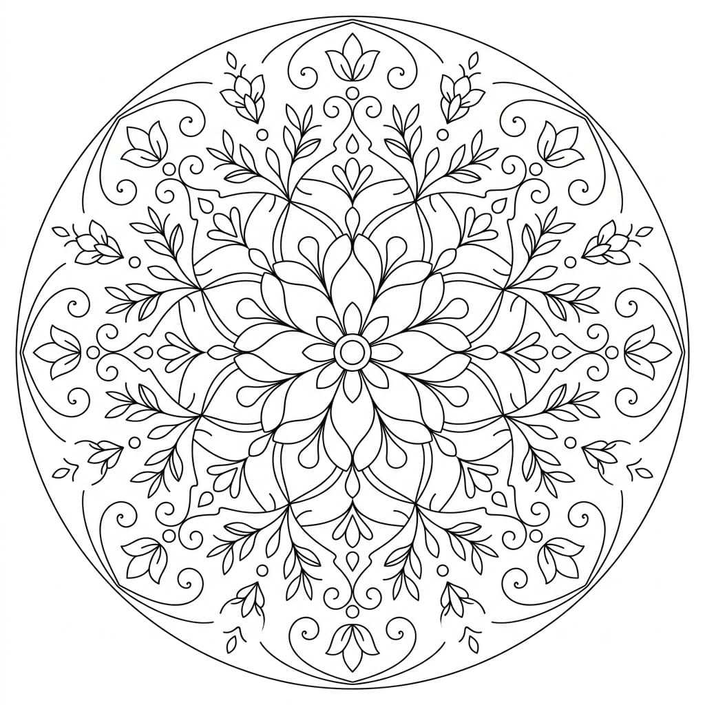 Aurora Ceiling Mandala Architecture Printable Mandalas