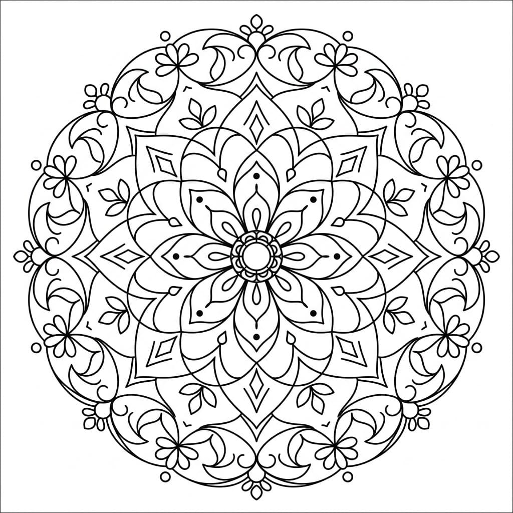Bloom Figure Mandala Math Design Mandalas