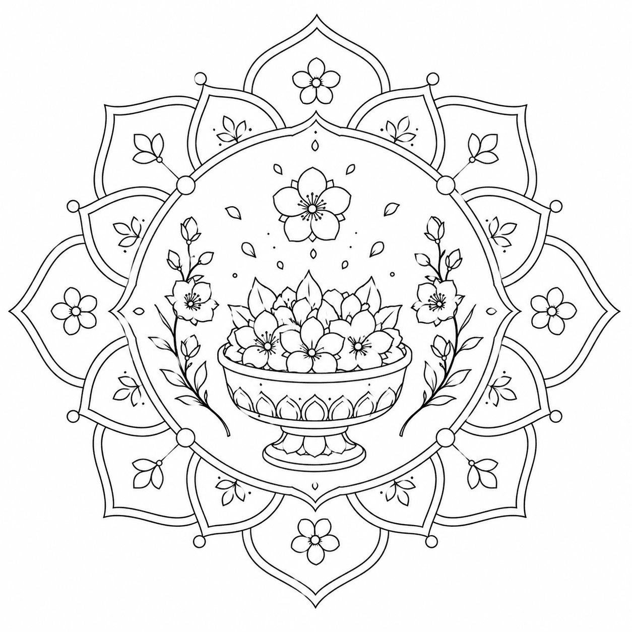 Blossom Offering Mandala Cultural Lesson Mandalas