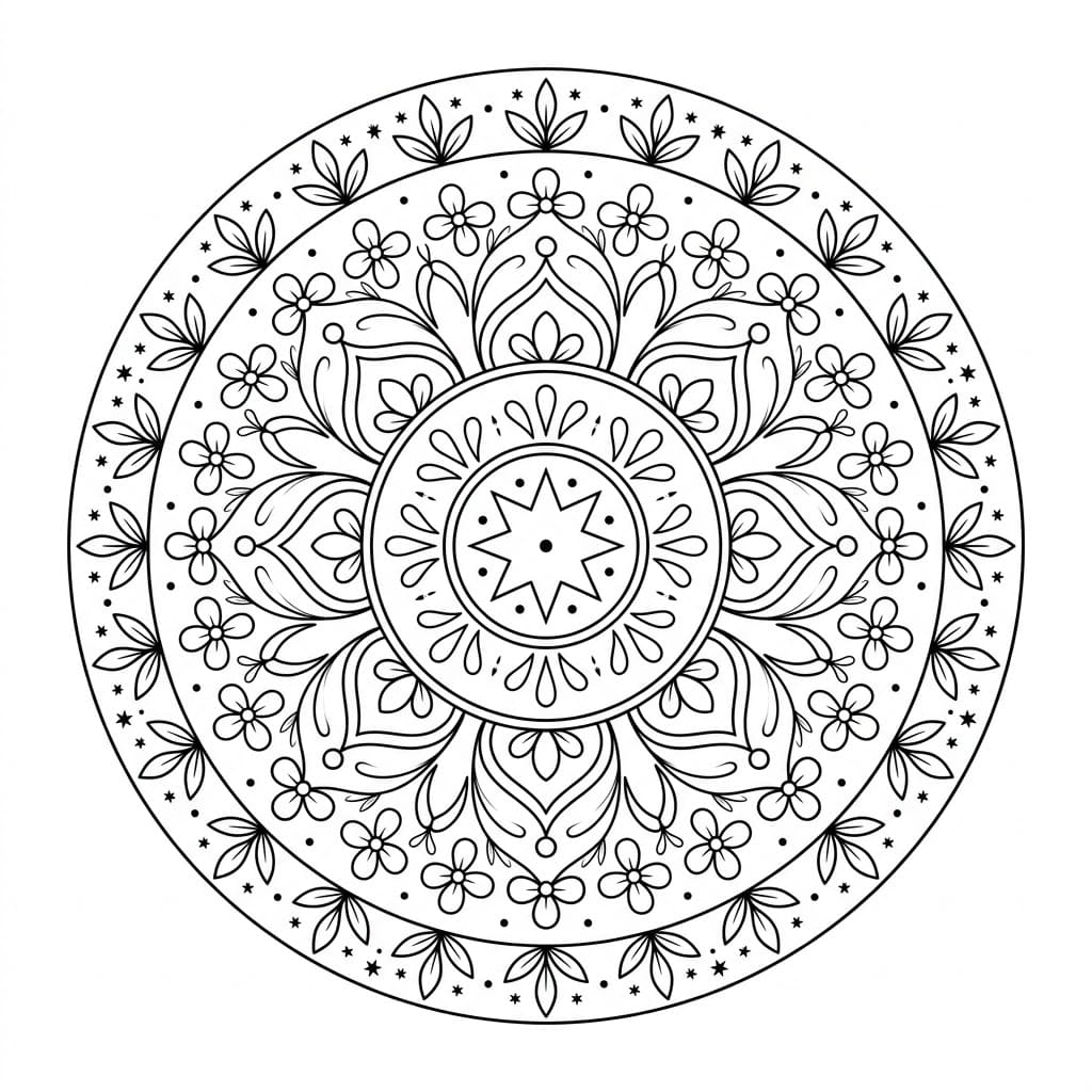 Celestial Ceiling Mandala Architecture Printable Mandalas