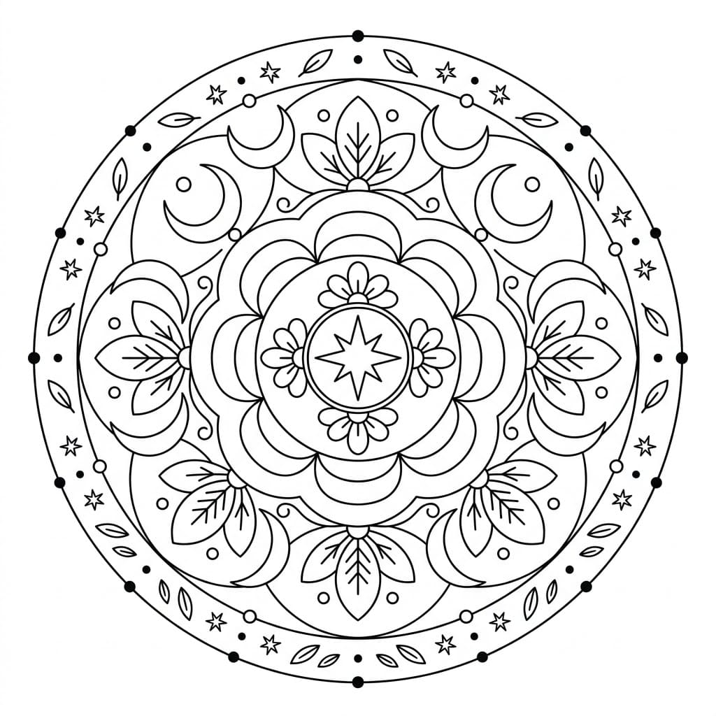 Celestial Symbol Mandala Recognition Activitie Mandalas
