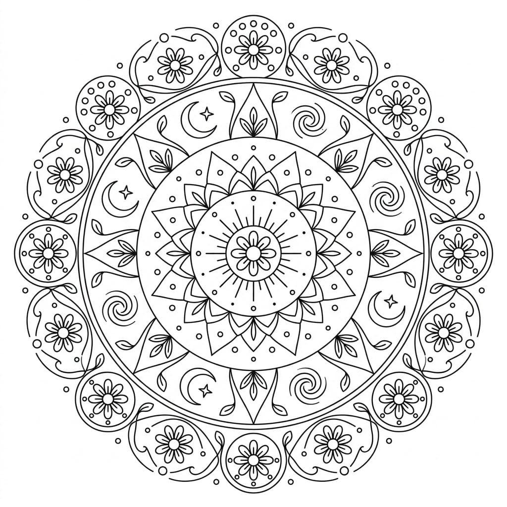 Cosmic Balance Cosmological Mandala Universe Map Mandalas