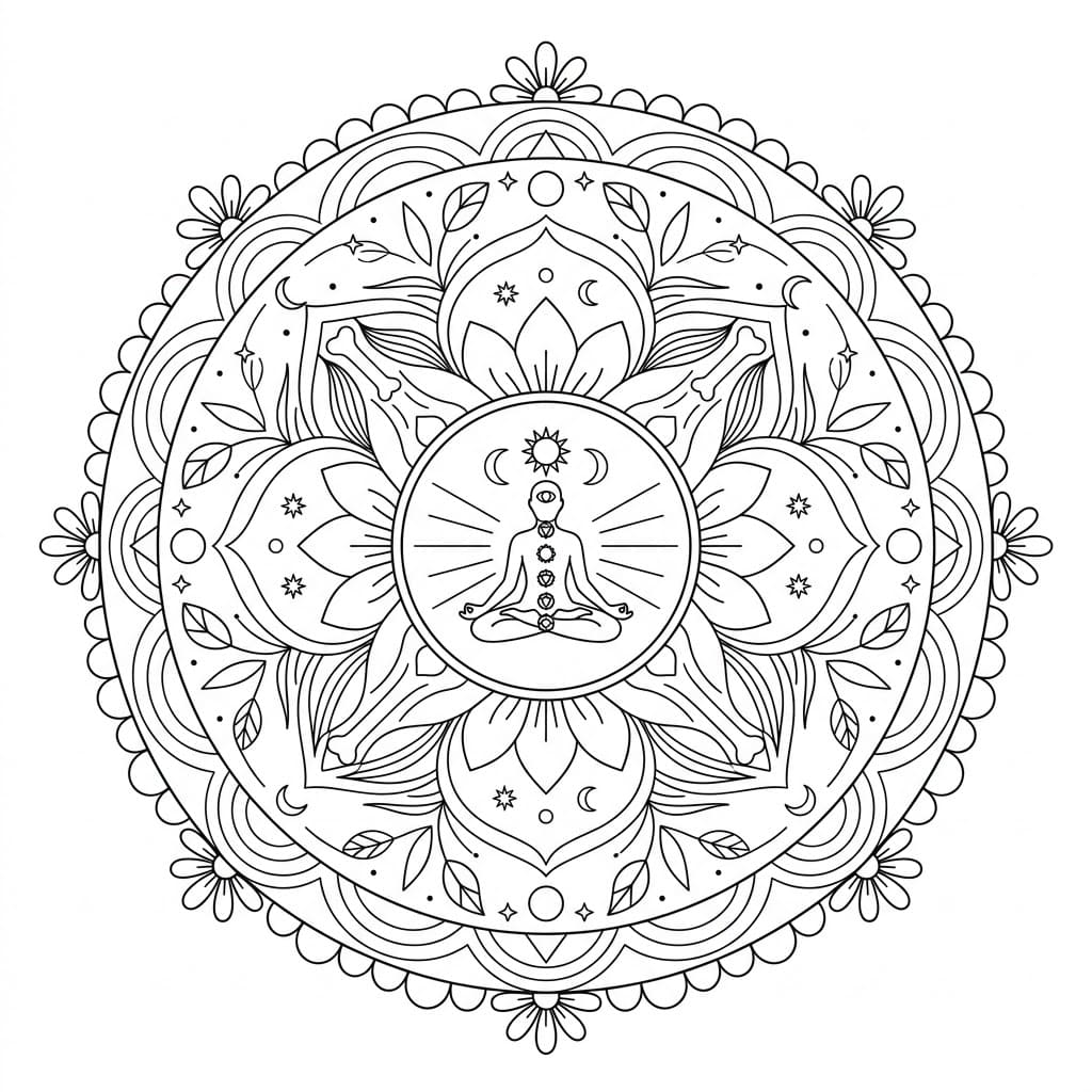 Cosmic Body Mandala Anatomy Pattern Mandalas