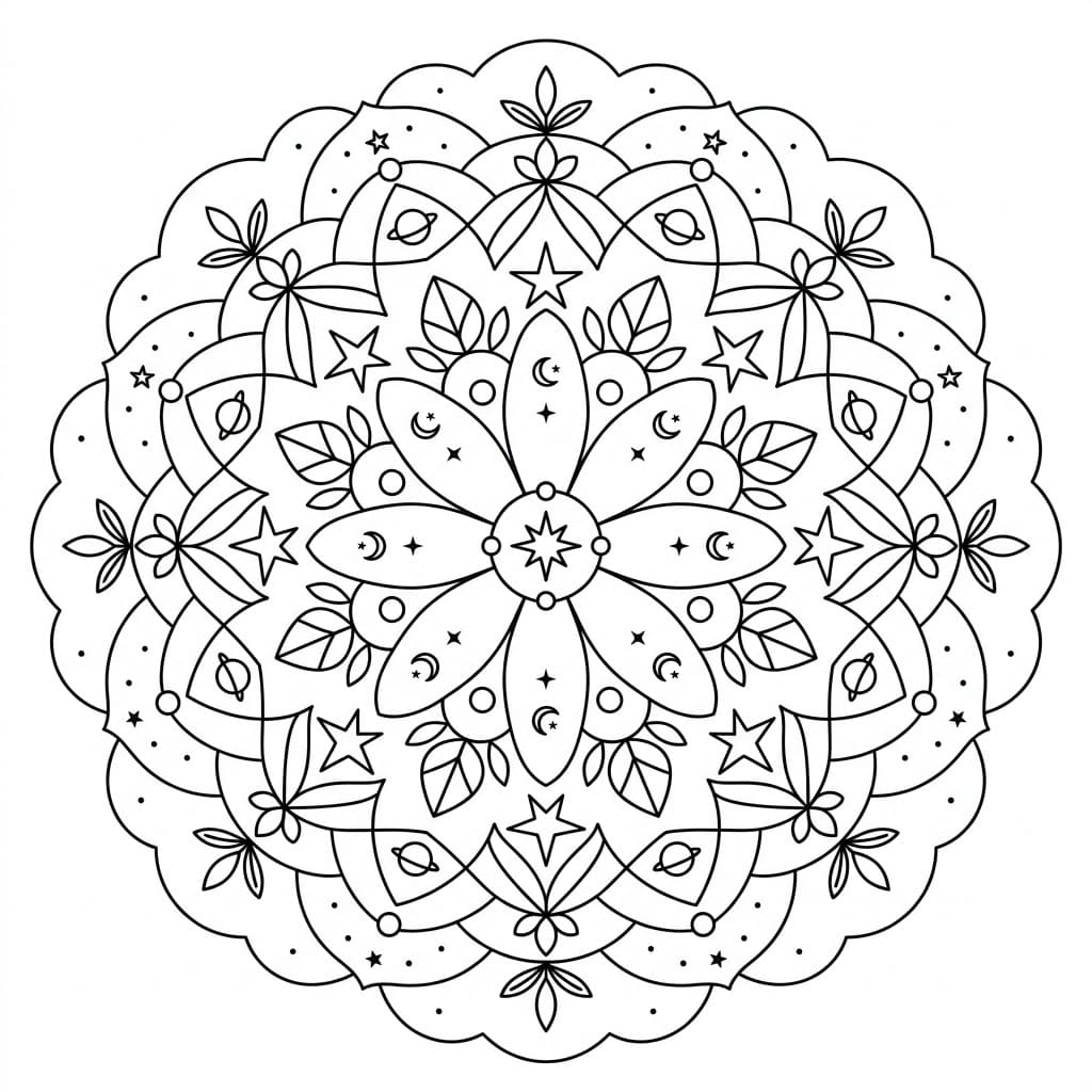 Cosmic Symbol Mandala Recognition Activitie Mandalas