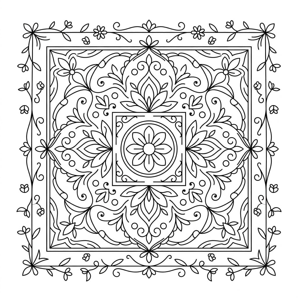 Dreamveil Square Mandala Shape Template Mandalas