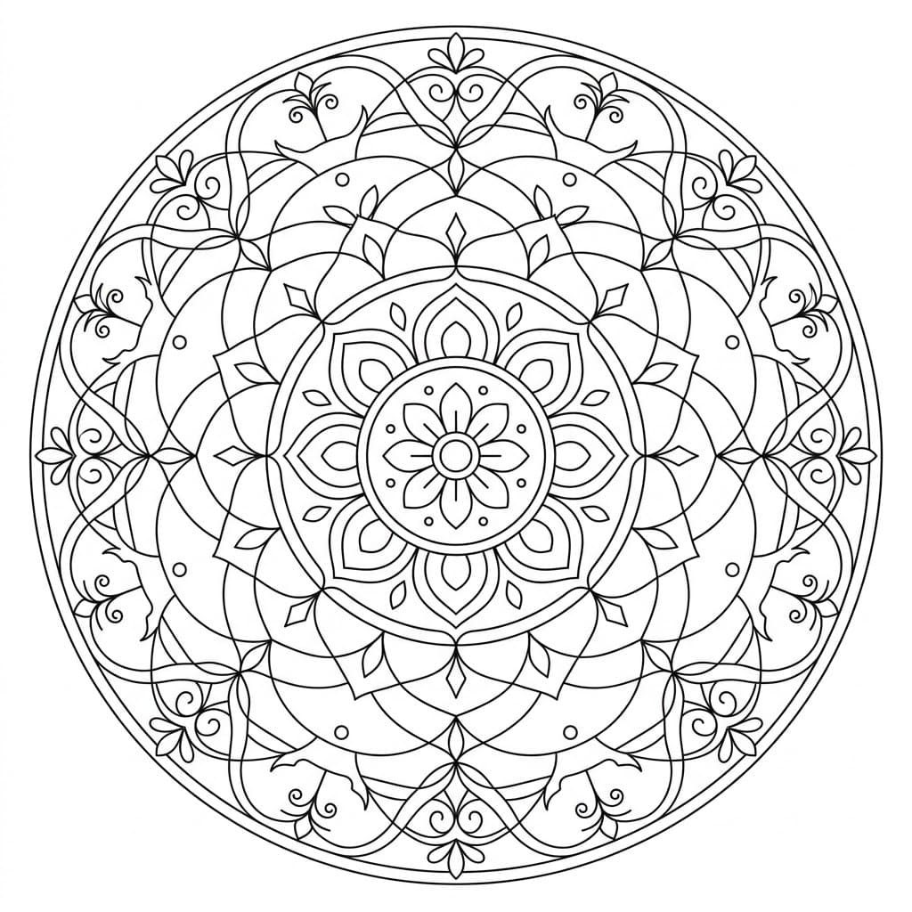 Echo Ceiling Mandala Architecture Printable Mandalas