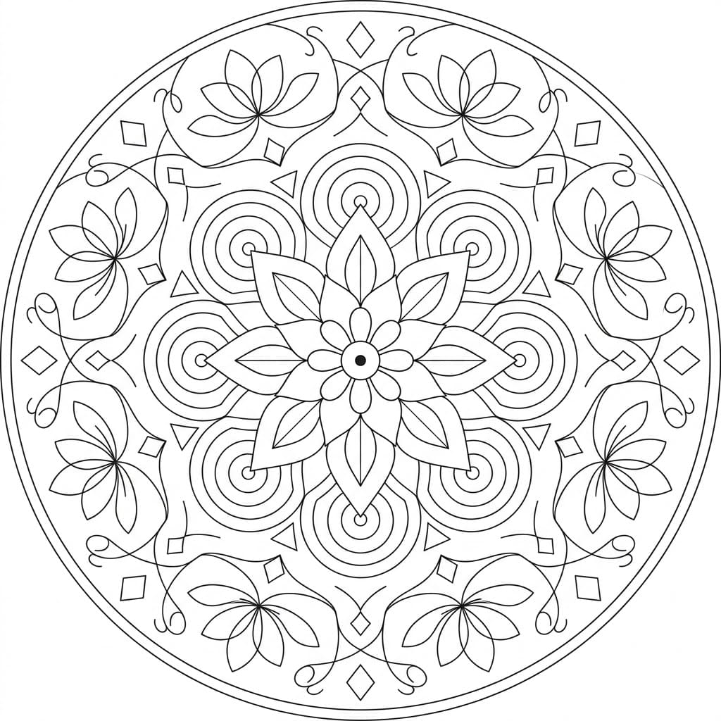 Echo Figure Mandala Math Design Mandalas
