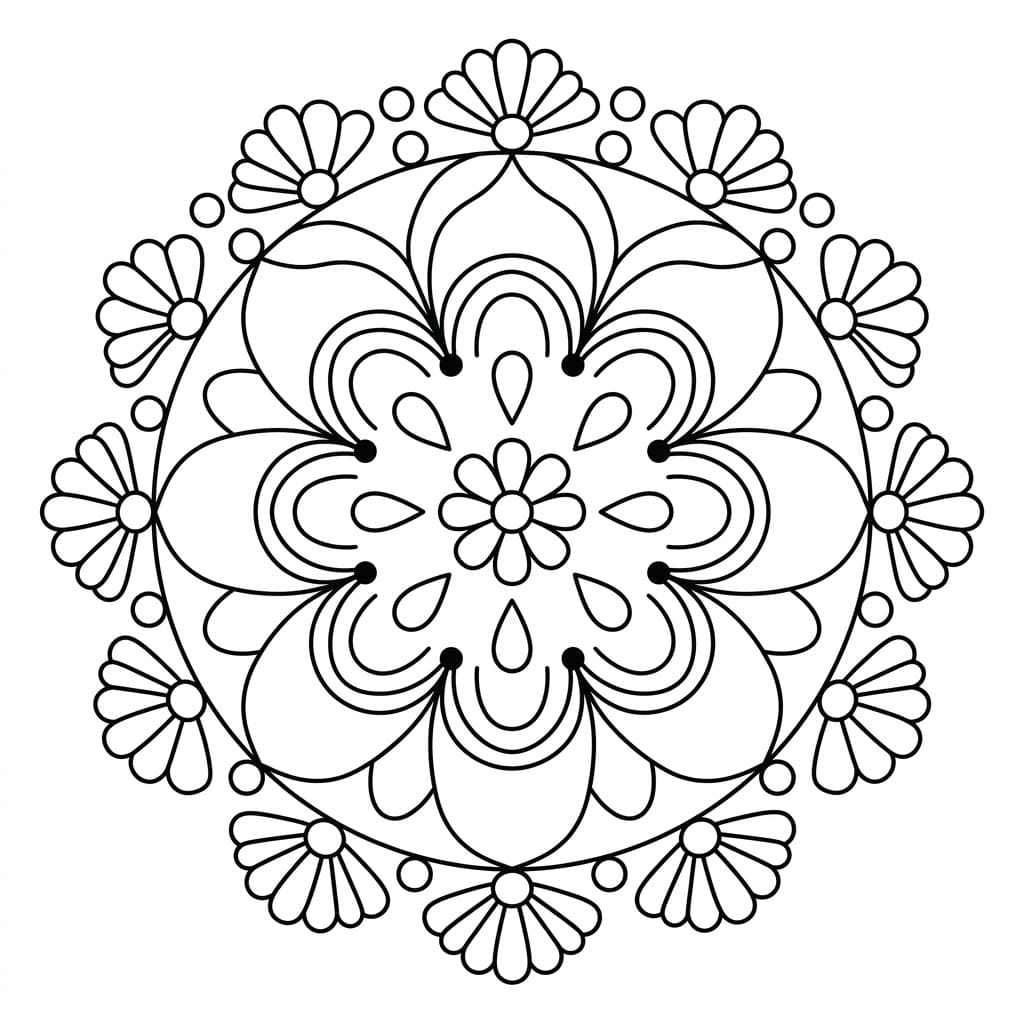 Echo Inverted-Figure Mandala Symmetry Challenge Mandalas