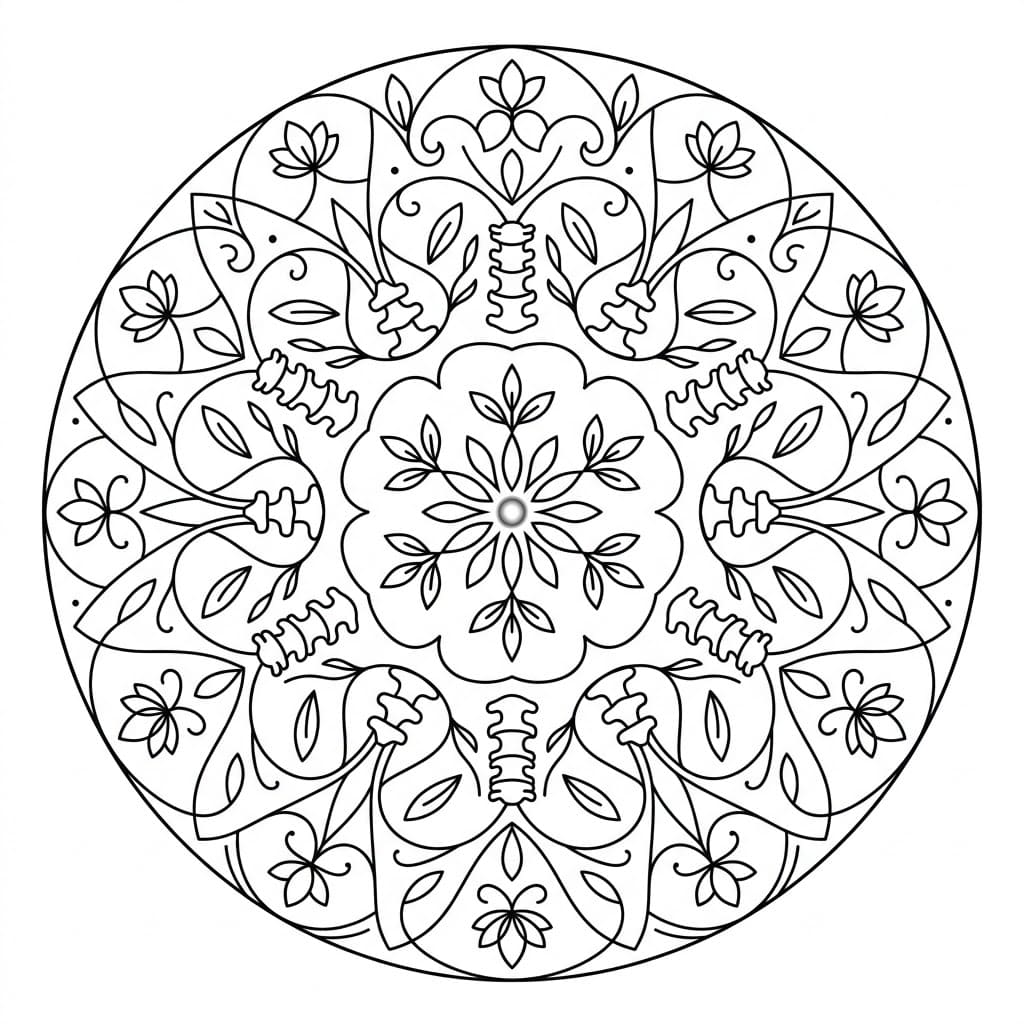 Elegant Body Mandala Anatomy Pattern Mandalas