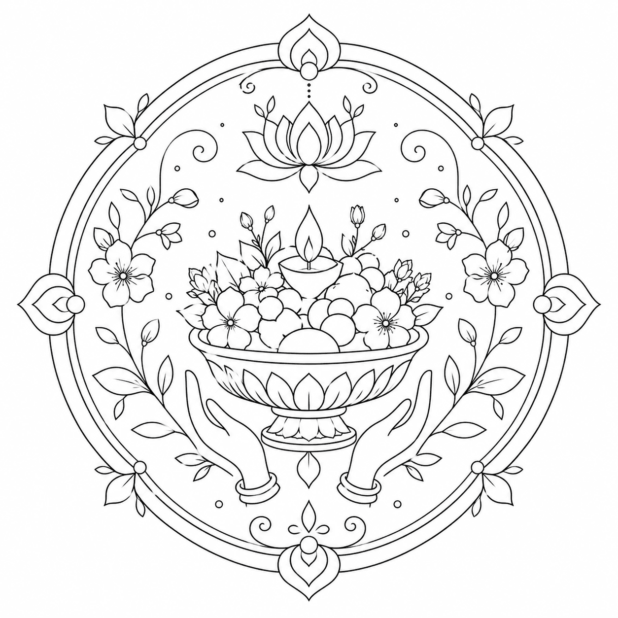 Elegant Offering Mandala Cultural Lesson Mandalas